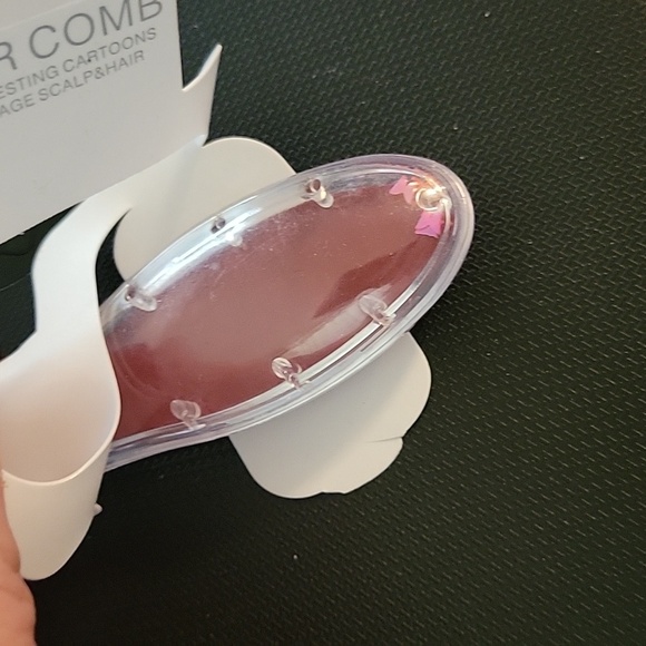 Disney Pixar Inside Out 2 Anger Pink Glitter Hairbrush Case - Picture 5 of 5